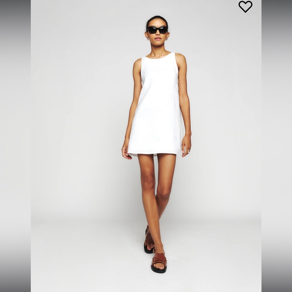 Reformation Jessi Linen Dress - White / 8